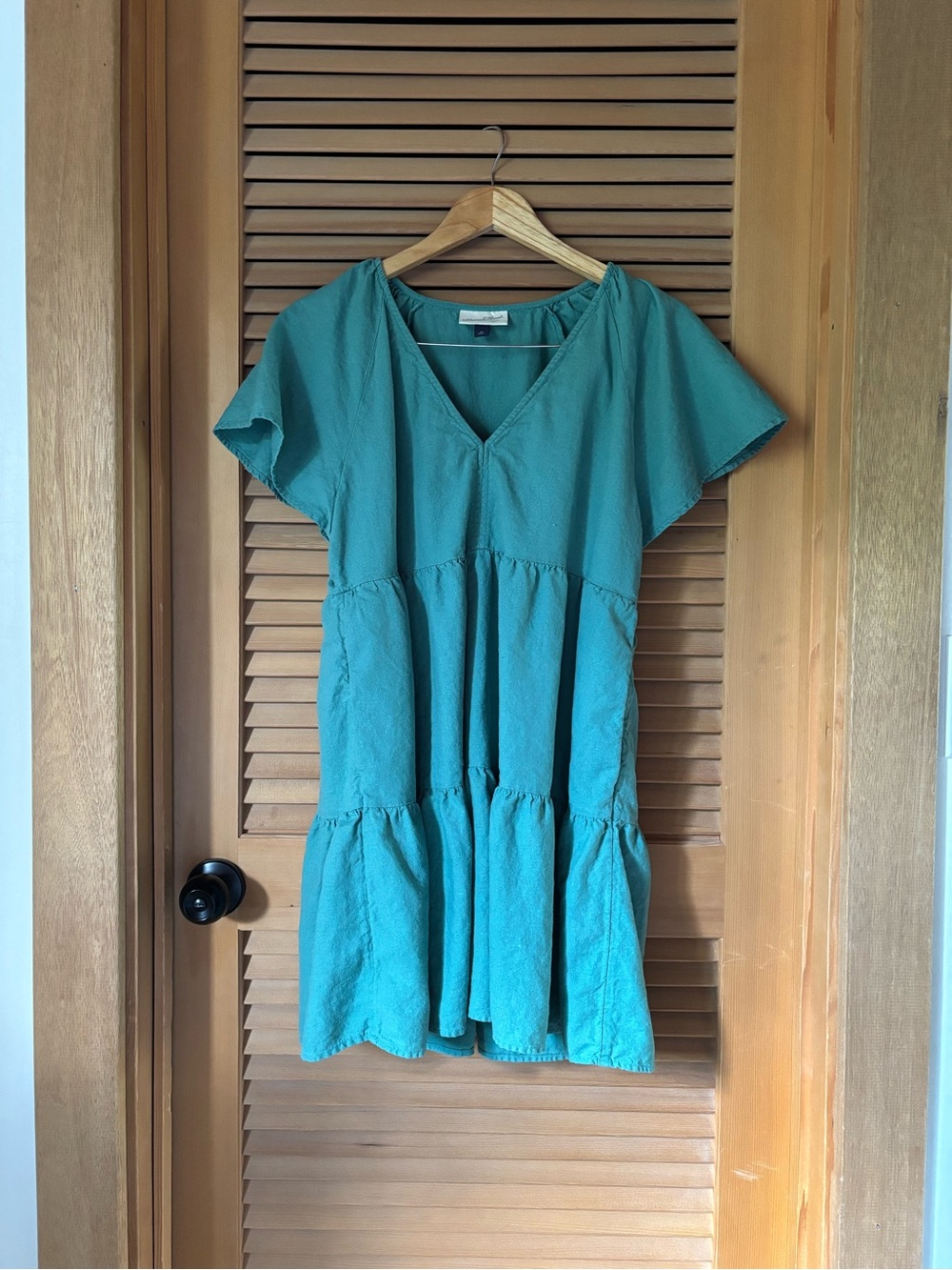 Universal Thread Teal V-Neck Dress